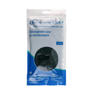 Musta kirurginen kasvomaski IIR Tuoyouda 10 kpl lennolle