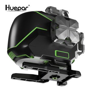 Linjalaser Huepar S04CG erittäin kirkas 4 x 360° vihreä