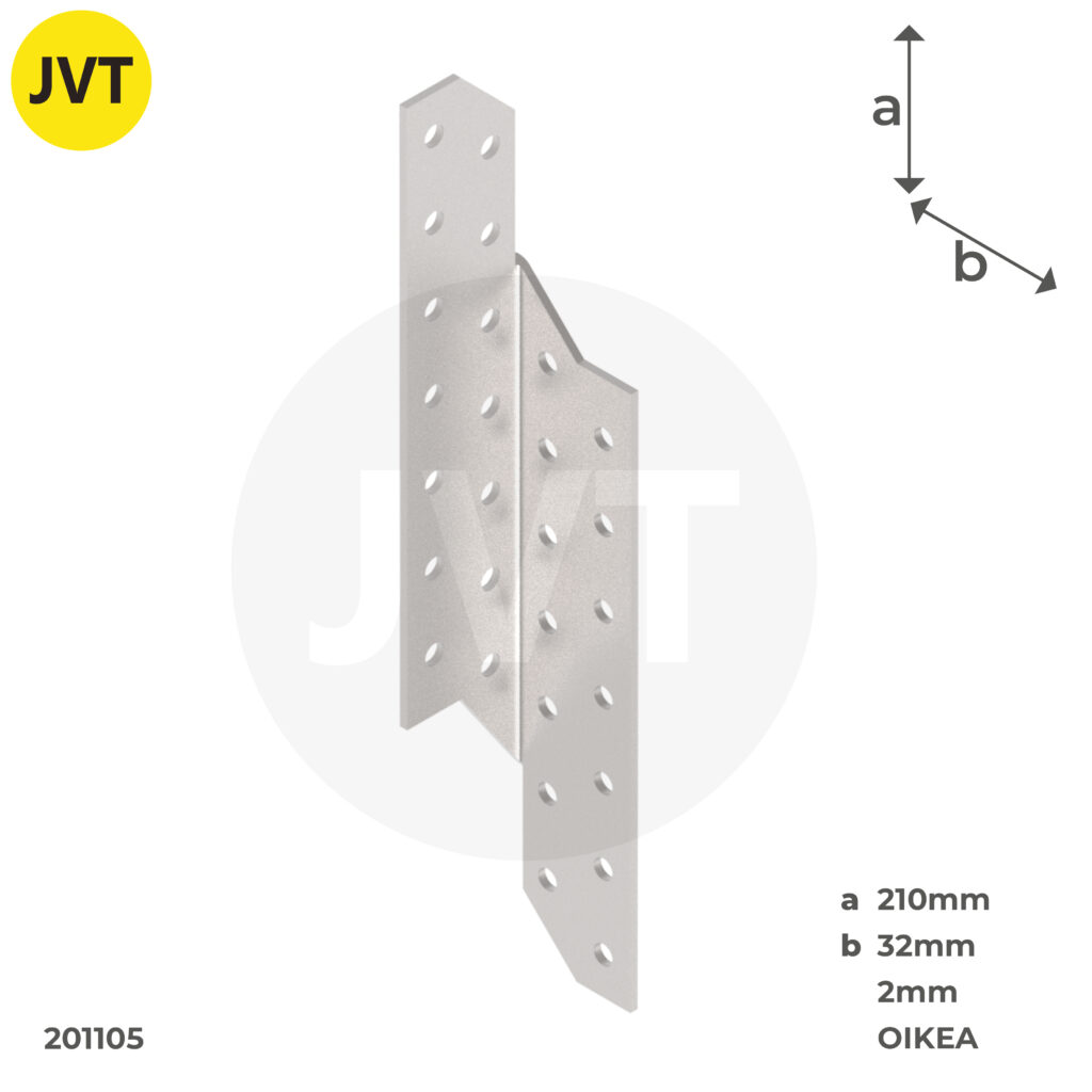 Kannatuslevy 210 pari (vasen ja oikea) JVT Fasteners