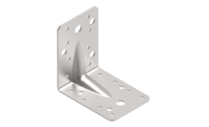 Kulmalevy JVT Fasteners vahvistettu 90x90x65x2,5 mm