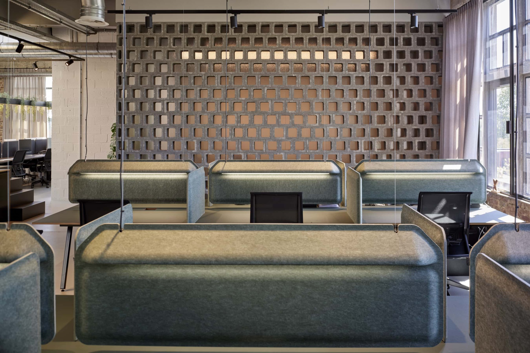 AK 1 PET Felt Workplace Divider De Vorm pöytäsermi