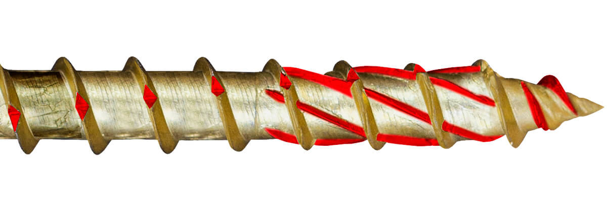 Puuruuvi leveäkanta 6x120 mm C4 Klimas WKCP 100 kpl