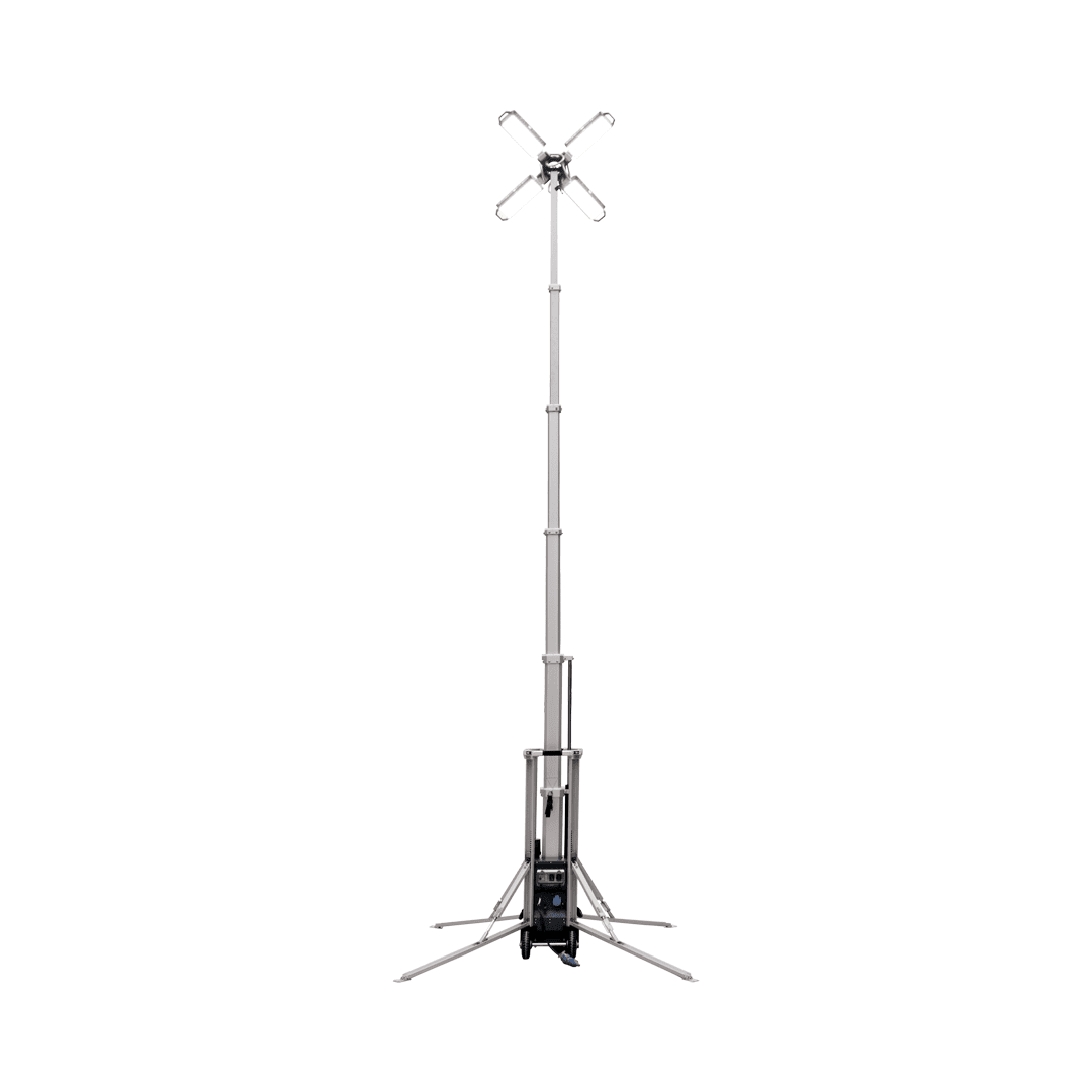 Työmaavalo TTL 112.000 – LED valomasto ja valonheitin korkeus 5.1 metriä