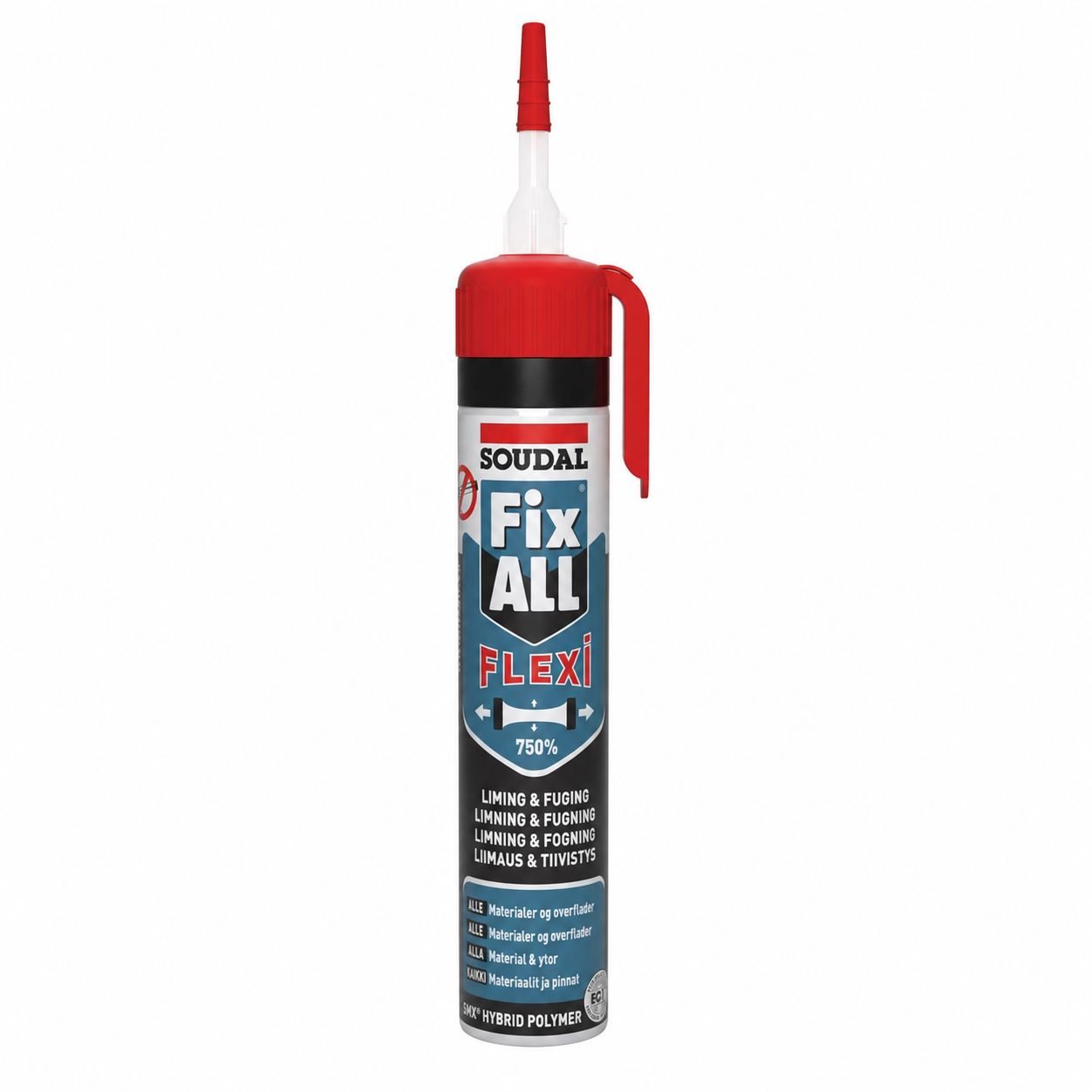 Soudal Fix ALL Flexi Presspack valkoinen liima- ja tiivistemassa 200 ml