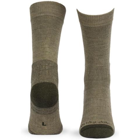 Bridgedale Hike Midweight Merino Performance Boot Olive vaellussukat edestä ja takaa