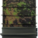 Lämmin putkihuivi BUFF Polar M05 Metsä Camo taitettuna
