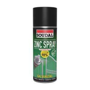 Soudal Zinc Spray Mat kylmägalvanointispray 400 ml SKU 156262