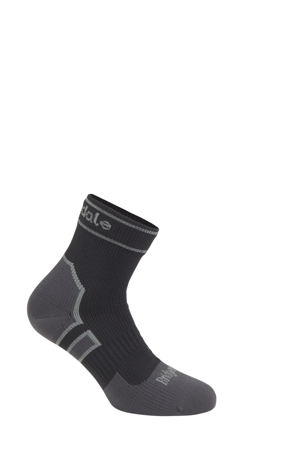 Mustat vedenpitävät nilkkasukat Bridgedale StormSock LW Ankle