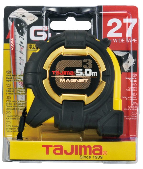 Rullamitta 5m Tajima G3 Lock 27mm